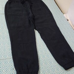 BANANA REPUBLIC Blue navy Joggers Womens Size Small Pull On Timeless Lyocell